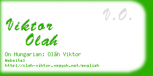 viktor olah business card